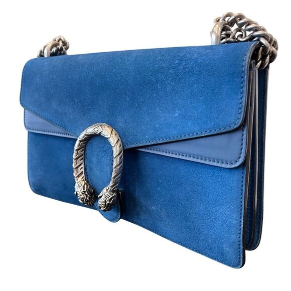 Gucci Blue Suede Dionysus - Picture 3 of 12